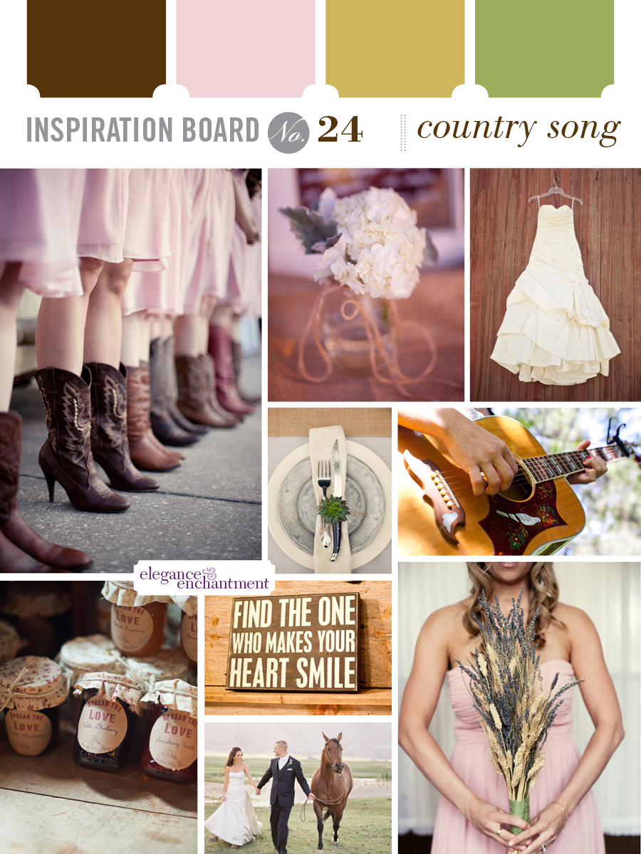 Wedding Inspiration Board - Country Song