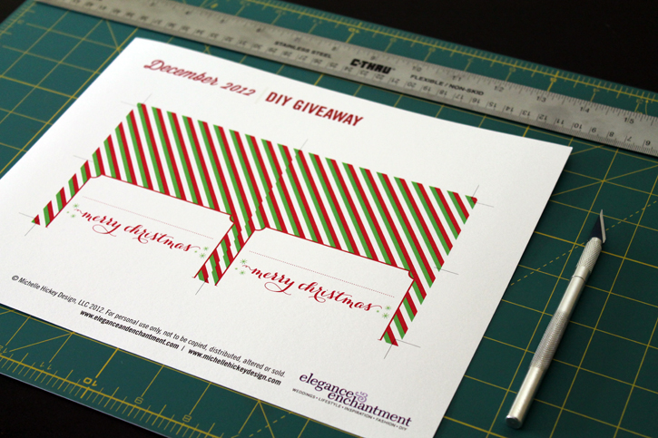 December DIY Printable - Materials