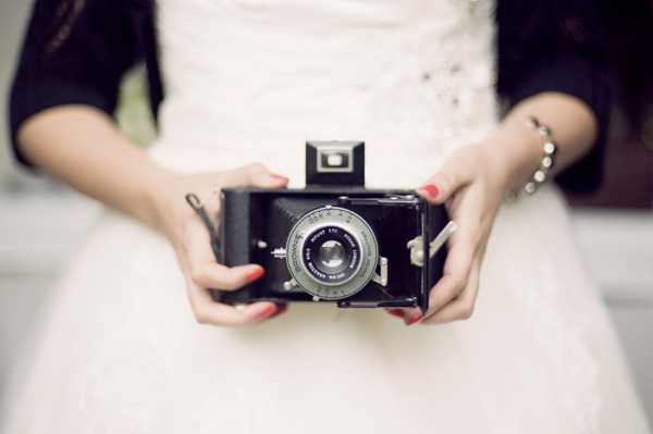 Bride with Camera