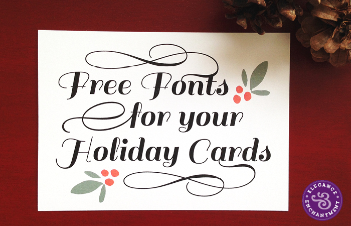 Elegance and Enchantment Free Holiday Fonts