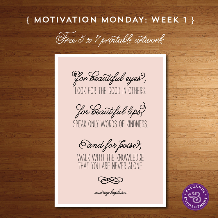 Motivation Monday Week 1 Free Printable Artwork