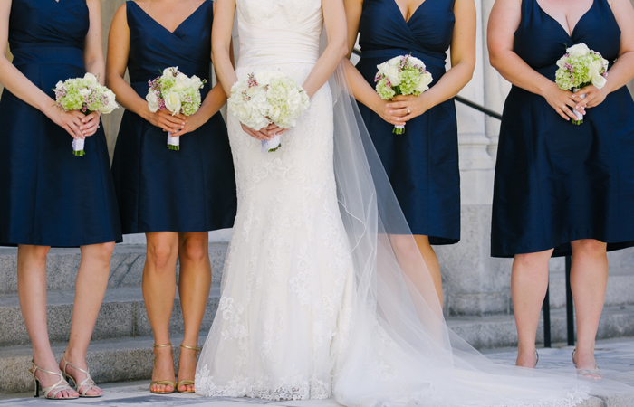 Classic Navy and Lilac Wedding
