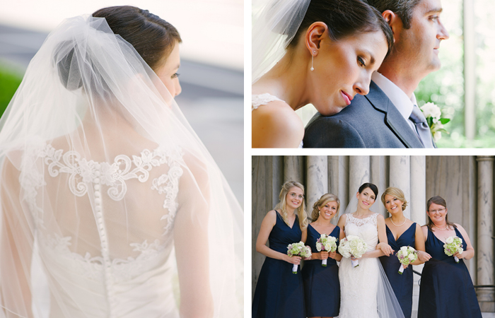Classic Navy and Lilac Wedding