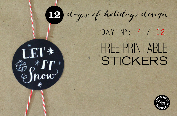 Elegance and Enchantment Holiday Stickers