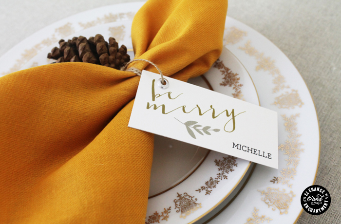 Elegance and Enchantment Place Cards