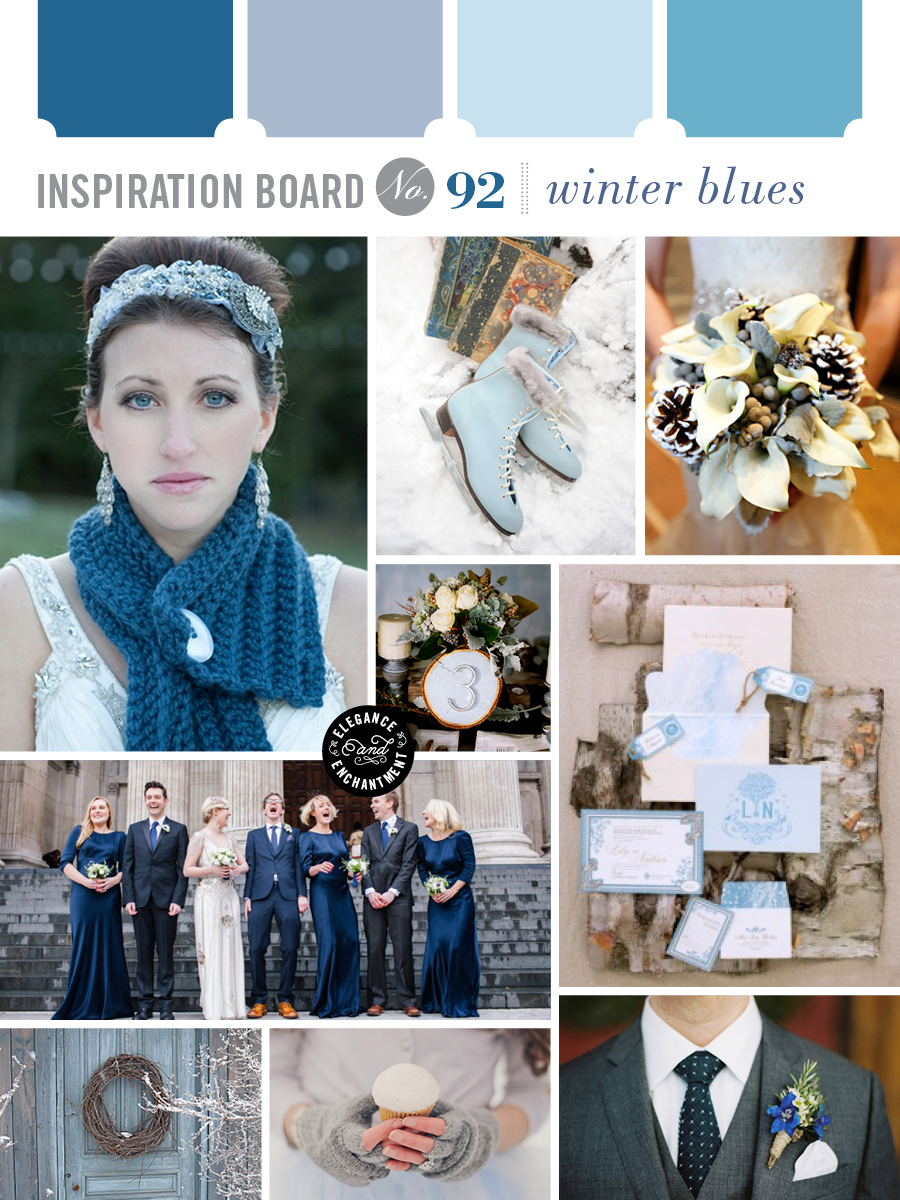 Winter Blues Wedding Inspiration