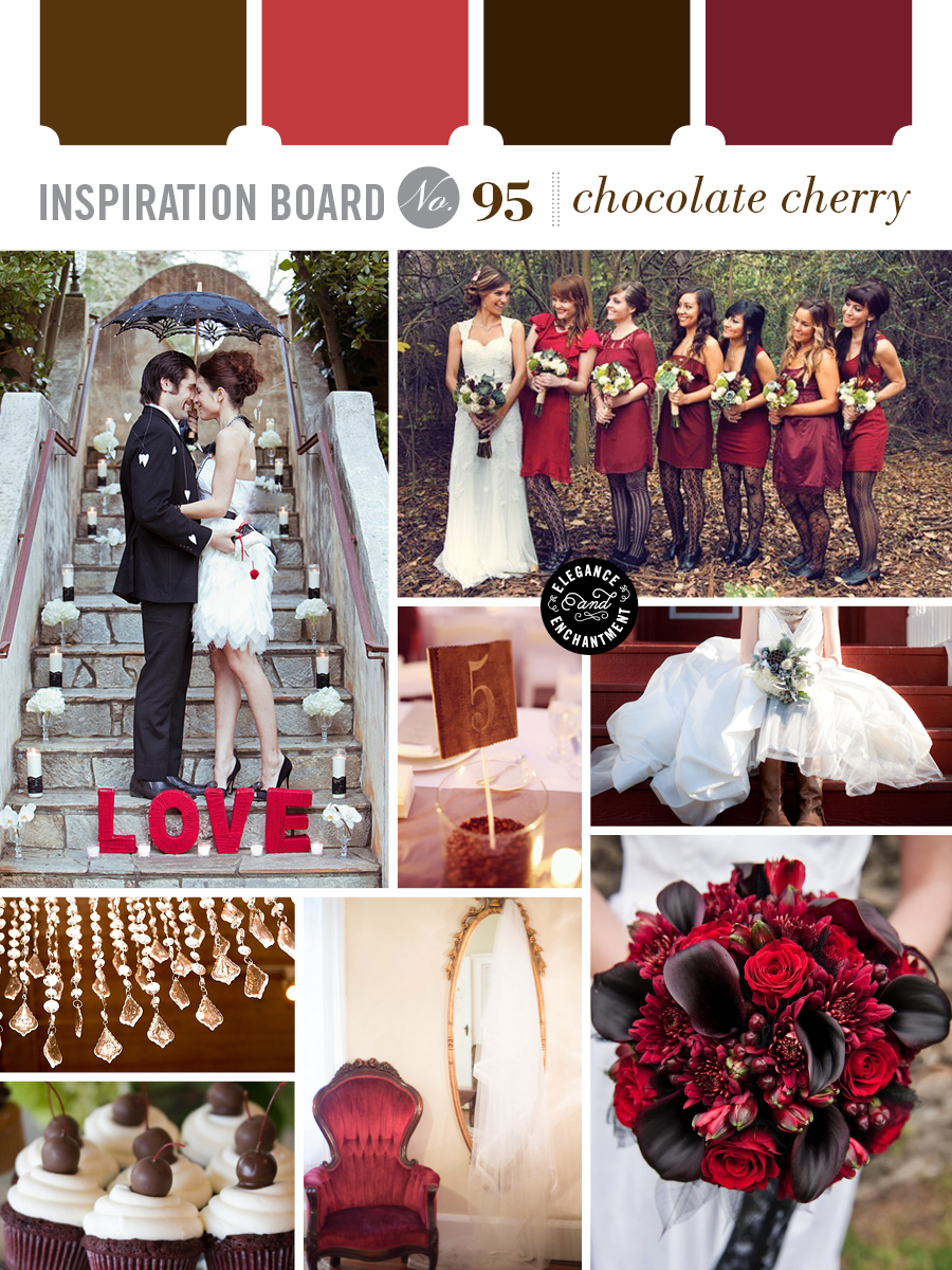 Chocolate Cherry Wedding Inspiration