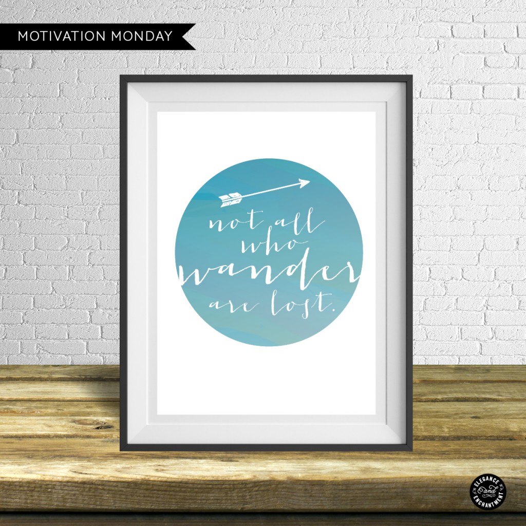 Free Printable - Not all who wander are lost