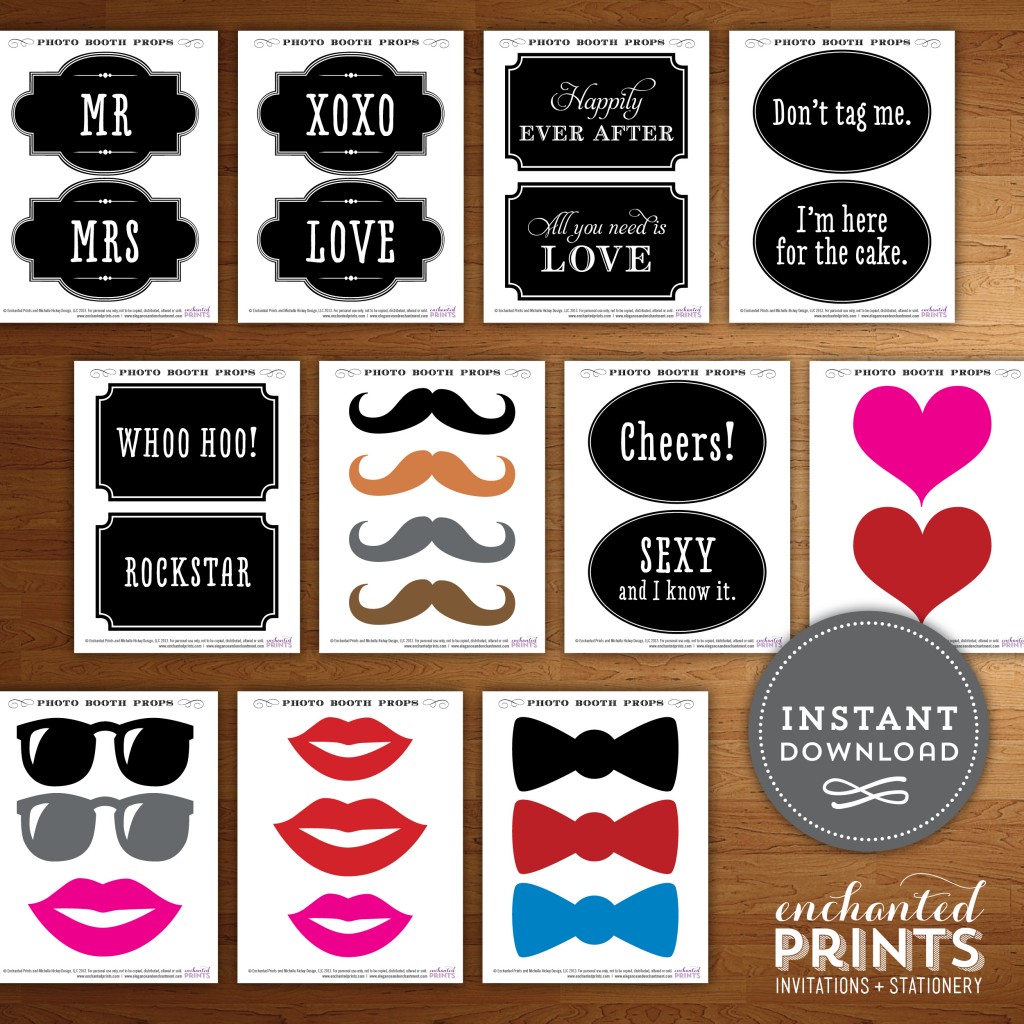Enchanted Prints Photo booth Props