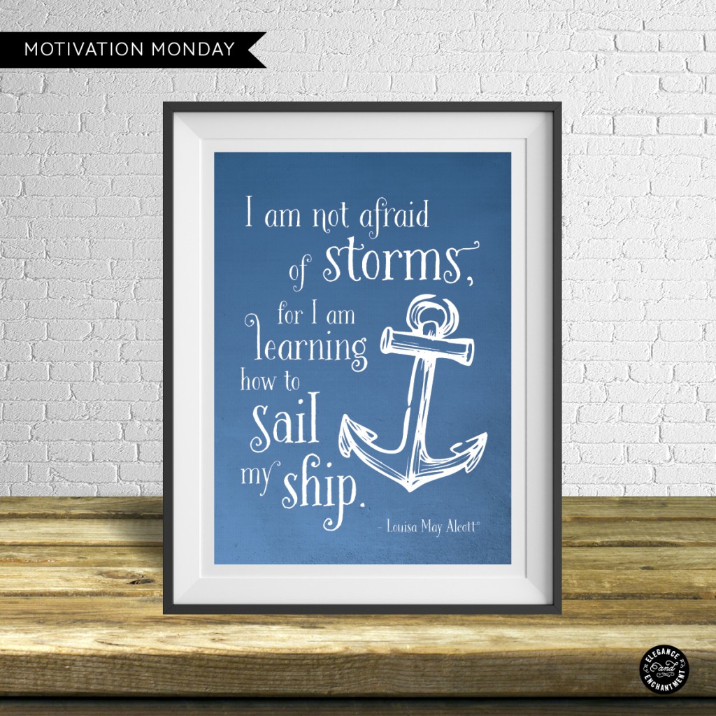 Motivation Monday - Louisa May Alcott Printable