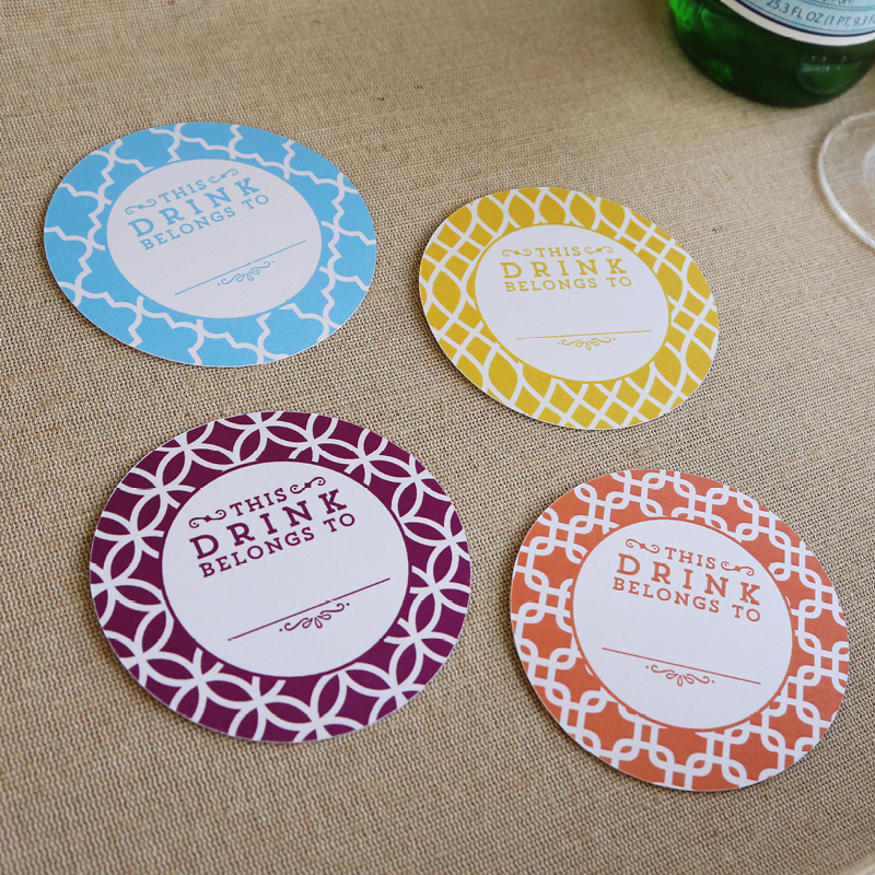 Printable Coasters and Drink Flags