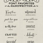 Elegance and Enchantment Font Favorites - Handwritten