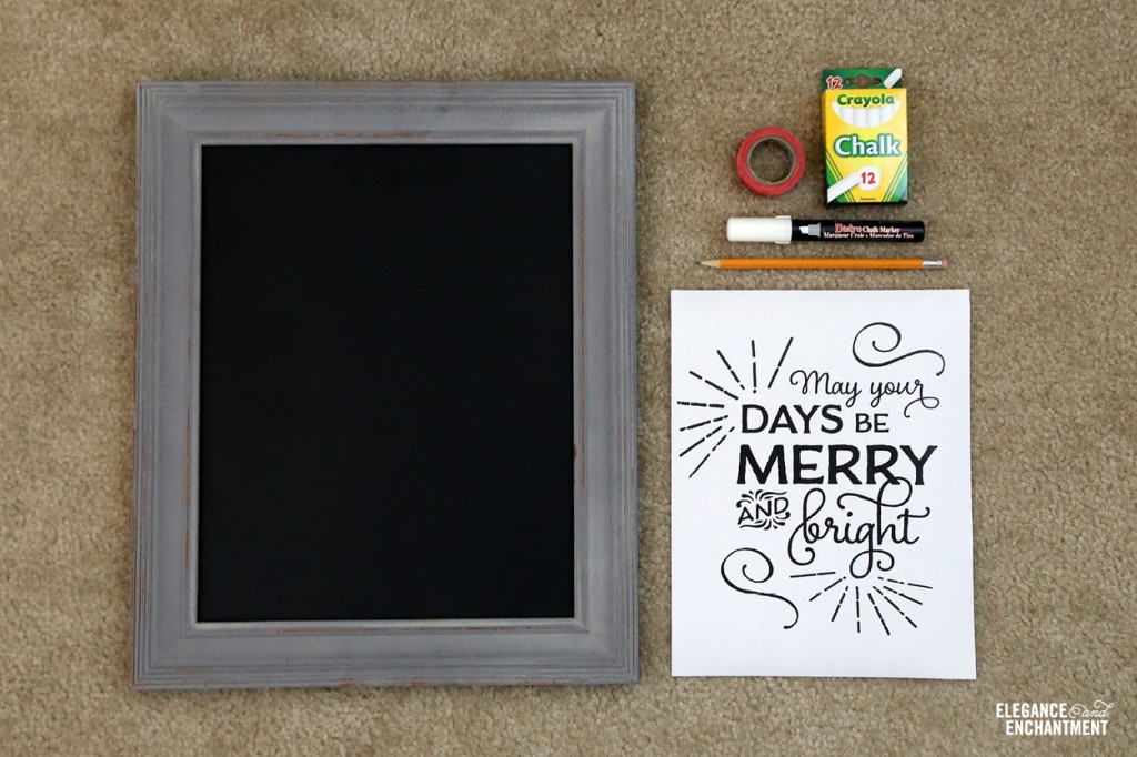 One Year Chalk board- all you need is black poster board and chalk pens and  a little creativity . Great to frame for bedroom aft…