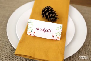 Thanksgiving Place Card and Tent Card Printables