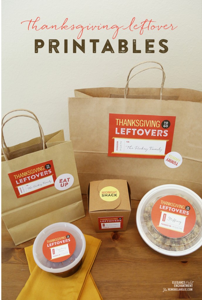Thanksgiving Leftovers Kit + Free Printables :: New to the Shop