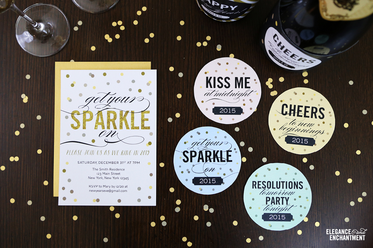 Free Printable New Year's Eve Party Invitation
