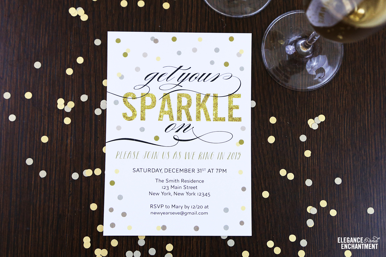 Free Printable New Year's Eve Party Invitation