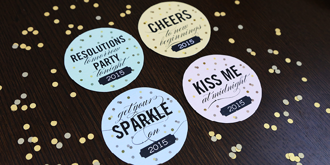 Free Printable New Year's Eve Party Coasters from Elegance & Enchantment