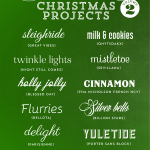 Free Fonts for Christmas Projects - DIY, Crafts, Cards, and Blogging // From Elegance & Enchantment