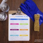 Free Printable Cleaning Planner from Elegance and Enchantment // One blank planner + one already filled in!