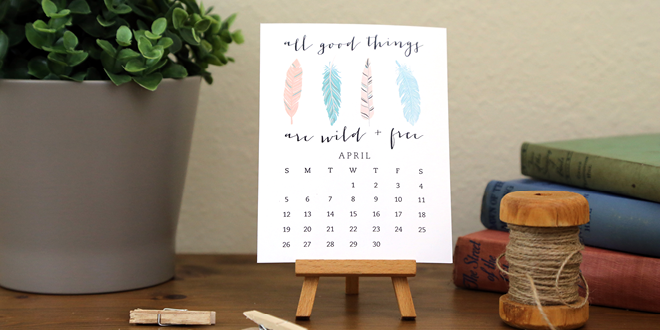 2015 Calendar Giveaway // Enter now, through April 8, 2015 to win two printed calendars - one for you and one for a friend! // From Elegance & Enchantment