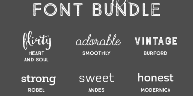 Best Selling Font Bundle - a collection of typefaces in a variety of styles to keep you covered for any project that comes your way!