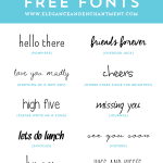 Typography lovers rejoice! // Free Handwritten Fonts for graphic design, web design, blogging, crafting, scrapbooking and more! // From Elegance & Enchantment
