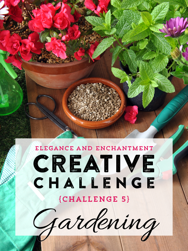 Join the Elegance and Enchantment Creative Challenge for Month 5 - Gardening, floral arrangement, succulent gardening and more! If gardening isn’t your thing, you can join in on one of the other creative projects that we will be challenging ourselves to throughout the year!