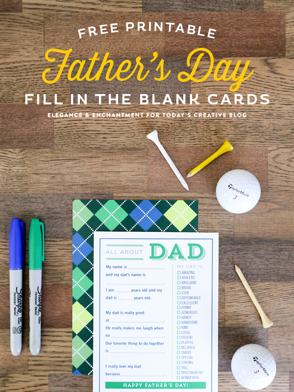 original design blank inside Father's Day card
