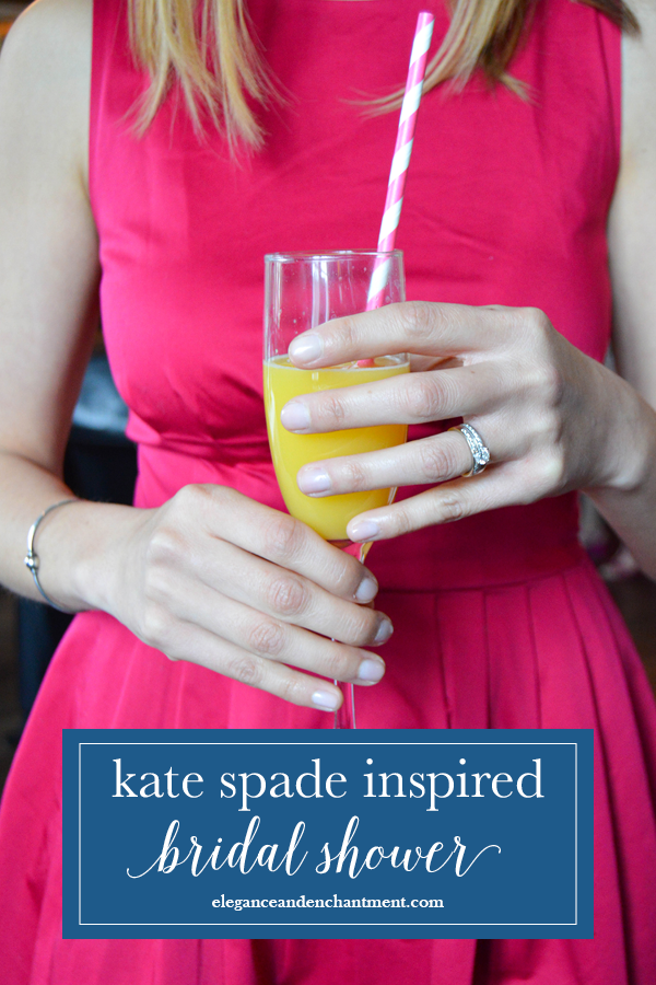 A classic Kate Spade style bridal shower. Inspiration for planning a perfectly preppy event! // From Elegance & Enchantment