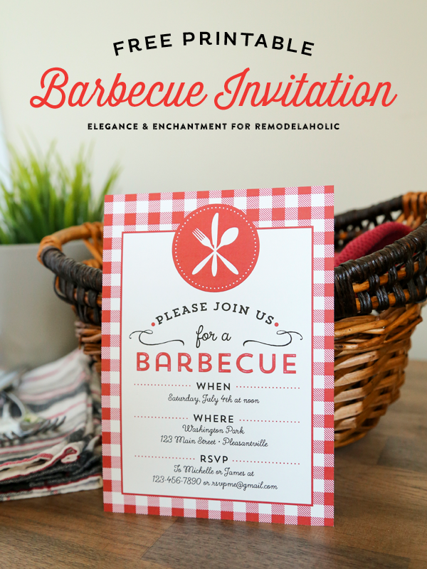 Free Printable Barbecue Invitations