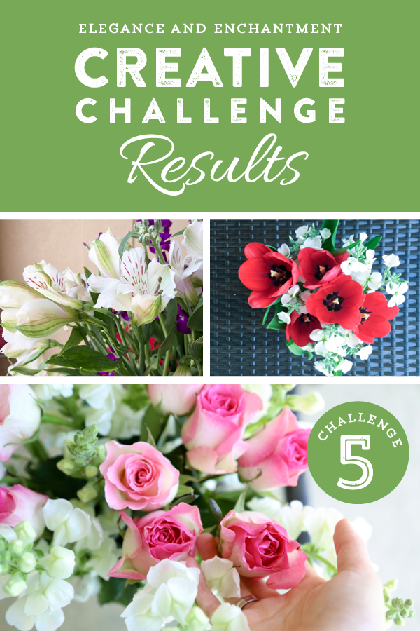 Elegance and Enchantment Creative Challenge Month 5 Results - This session was all about gardening and flowers. Join our free community of artists and makers as we explore a different creative project, every month!
