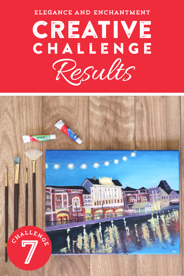 Elegance and Enchantment Creative Challenge Month 7 Results - This session was all about acrylic and oil painting. Join our free community of artists and makers as we explore a different creative project, every month!