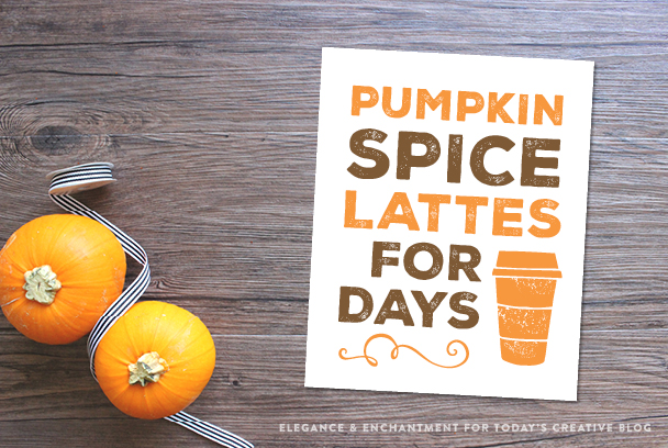 Pumpking spice fall decor-INSTANT DOWNLOAD