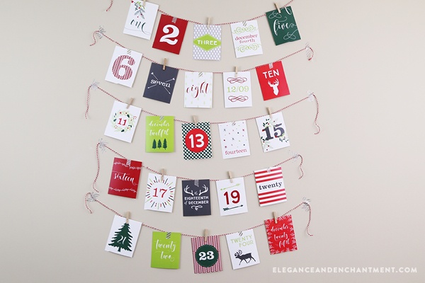 50 Ways to Celebrate Advent! 25 Christmas activity ideas + 25 random acts of kindness that can be performed in the month of December, from Elegance and Enchantment. The post also features an elegant printable Advent Calendar that can be purchased from Enchanted Prints, or downloaded for free with the purchase of a 2016 desk calendar!