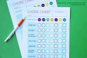 Free Printable Chore Chart | Elegance & Enchantment