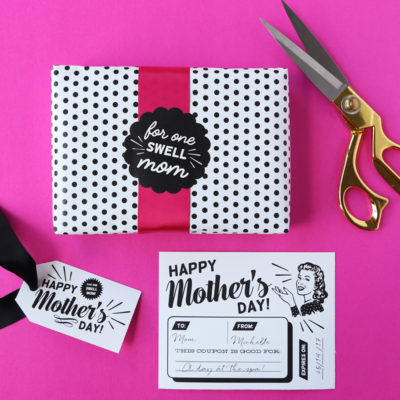 Celebrate Mother’s Day with these free printable, retro-styled coupons, gift tags and stickers! All designs are compatible with Avery products for easy printing. Designs by Elegance & Enchantment.