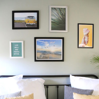 Do you like to switch up to look of your wall decor? SnapeZo has made it easy for us with their revolutionary frames. In this post, I show you how to utilize them to change your artwork while keeping your frames up on the wall. // From Elegance and Enchantment // Sponsored by SnapeZo